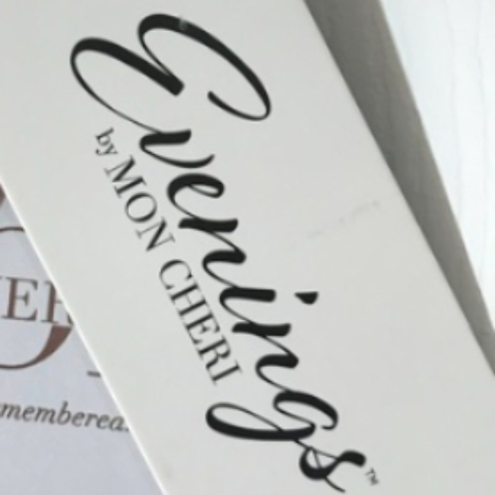 Mon Cheri Designer Off-the-Shoulder Trumpet Gown - Size 14  NWT - Picture 7 of 9